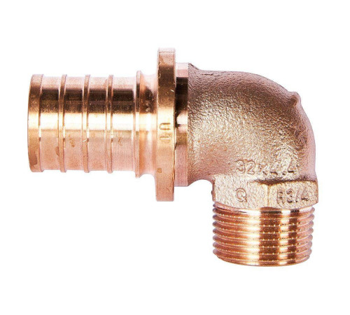 Угольник-переходник REHAU RAUTITAN RX+ 32-R 3/4 наружная резьба бронза 14563511001