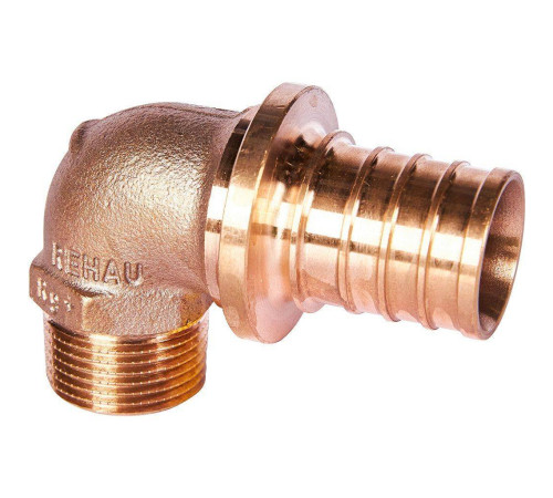 Угольник-переходник REHAU RAUTITAN RX+ 32-R 3/4 наружная резьба бронза 14563511001