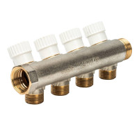 Коллектор 4-ходовой с запорными вентилями Luxor CP 464 G 3/4 x G 1/2 68512604