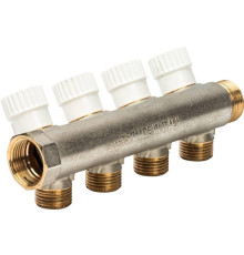 Коллектор 4-ходовой с запорными вентилями Luxor CP 464 G 3/4 x G 1/2 68512604