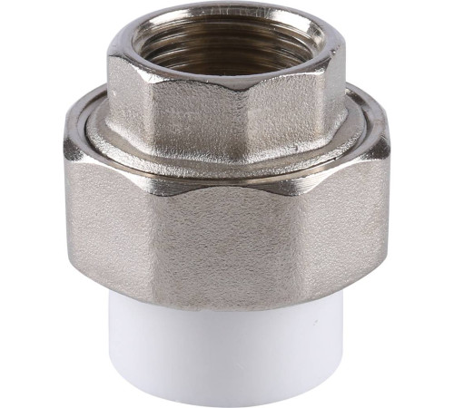 Муфта разъемная Kalde 20х1/2 внутренняя резьба белая 3252-tuf-200b00