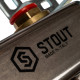 Коллекторная группа из нержавеющей стали STOUT без расходомеров 3 выхода SMS 0922 000003