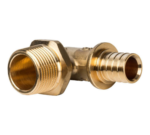 Угольник-переходник STOUT 20х3/4 с наружной резьбой аксиальный SFA-0005-002034