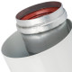 Труба коаксиальная STOUT DN60/100 250 мм с уплотнением и хомутом SCA-6010-000250