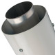 Конечный участок дымохода STOUT DN60/100 900 мм с оголовком из нержавеющей стали SCA-6010-000900
