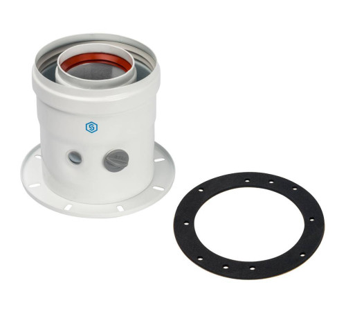 Адаптер дымохода STOUT коаксиальный вертикальный DN 60/100 для Bosch/Buderus SCA-6010-240100