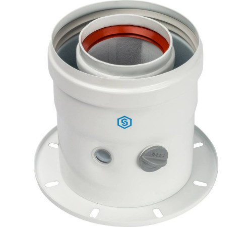 Адаптер дымохода STOUT коаксиальный вертикальный DN 60/100 для Bosch/Buderus SCA-6010-240100