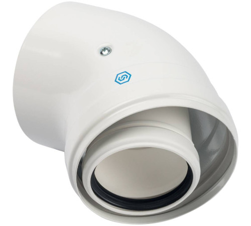 Угол конденсационный STOUT 45° DN60/100 PP-FE SCA-8610-000045