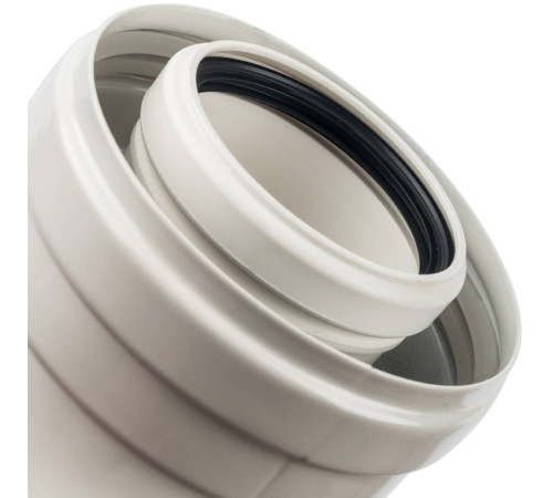 Угол конденсационный STOUT 45° DN60/100 PP-FE SCA-8610-000045