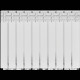 Радиатор алюминиевый ROMMER Optima 500 10 секций боковое подключение RAL 9016 RAL-0210-050010