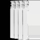 Радиатор алюминиевый ROMMER Plus 500 4 секции боковое подключение RAL 9016 RAL-3210-050004