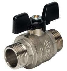 Кран шаровой STOUT полнопроходной НР/НР ручка бабочка 3/4 SVB-0006-000020