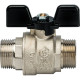 Кран шаровой STOUT полнопроходной НР/НР ручка бабочка 3/4 SVB-0006-000020