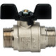 Кран шаровой STOUT полнопроходной НР/НР ручка бабочка 3/4 SVB-0006-000020