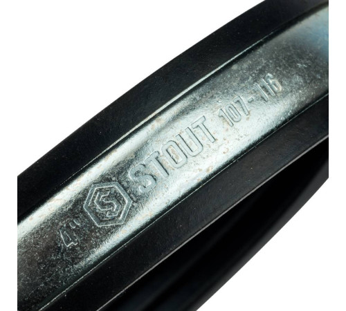 Комплект STOUT хомут с гайкой, шпилька-шуруп и дюбель 4 (107-116 мм) SAC-0020-100004