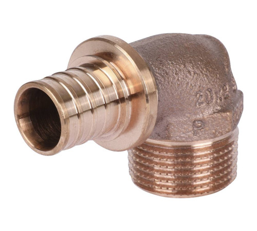 Угольник-переходник REHAU RAUTITAN RX+ 20-R 3/4 наружная резьба бронза 14563491001