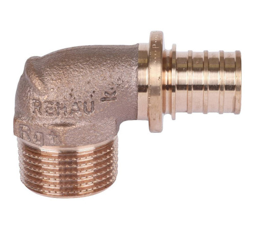 Угольник-переходник REHAU RAUTITAN RX+ 20-R 3/4 наружная резьба бронза 14563491001