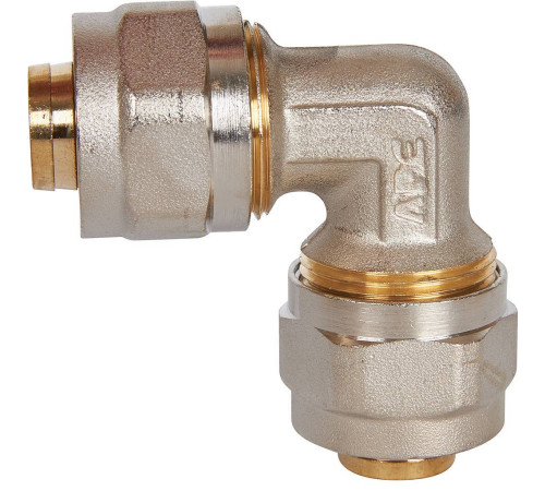 Угольник STOUT 90° 20х20 мм для металлопластиковых труб винтовой SFS-0003-002020
