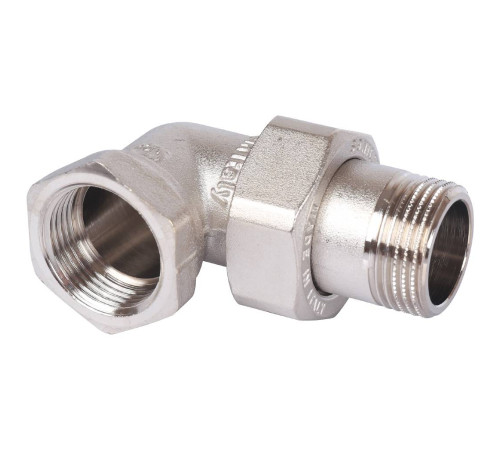 Соединение угловое разъемное STOUT американка ВН 3/4 никелированное SFT-0059-000034