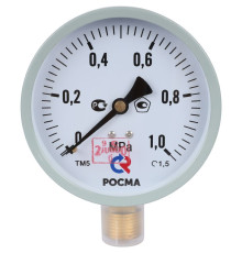 Манометр радиальный РОСМА ТМ-510Р.00 100 мм 1 МПа G1/2 00000006819