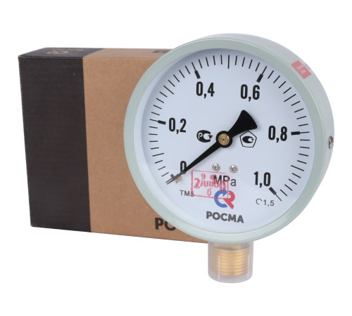 Манометр радиальный РОСМА ТМ-510Р.00 100 мм 1 МПа G1/2 00000006819