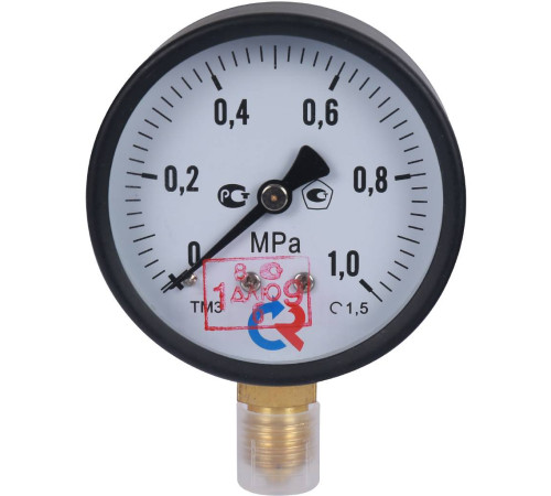 Манометр радиальный РОСМА ТМ-310Р.00 63 мм 1 МПа G1/4 00000009573