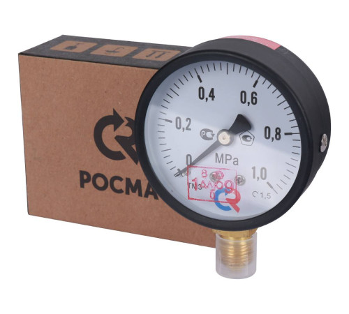Манометр радиальный РОСМА ТМ-310Р.00 63 мм 1 МПа G1/4 00000009573