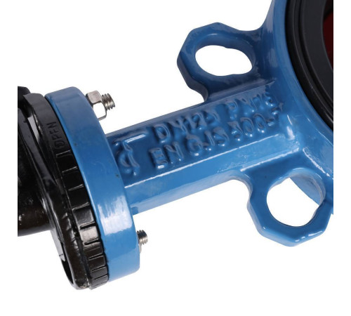 Затвор дисковый поворотный Tecofi VPI4448 DN 125 PN 16 межфланцевый с ручкой VPI4448-02EP0125