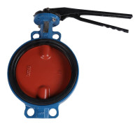 Затвор дисковый поворотный Tecofi VPI4448 DN 250 PN 16 межфланцевый с ручкой VPI4448-02EP0250