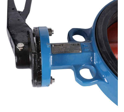 Затвор дисковый поворотный Tecofi VPI4448 DN 250 PN 16 межфланцевый с ручкой VPI4448-02EP0250