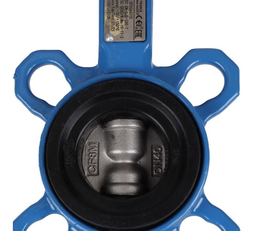 Затвор дисковый поворотный Tecofi VPI4449 DN 40 PN 16 межфланцевый диск нержавеющая сталь VPI4449-02EP0040