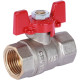 Кран шаровой ROMMER 1/2 ВР/ВР ручка бабочка RBV-0003-0110215