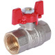 Кран шаровой ROMMER 1/2 ВР/ВР ручка бабочка RBV-0003-0110215