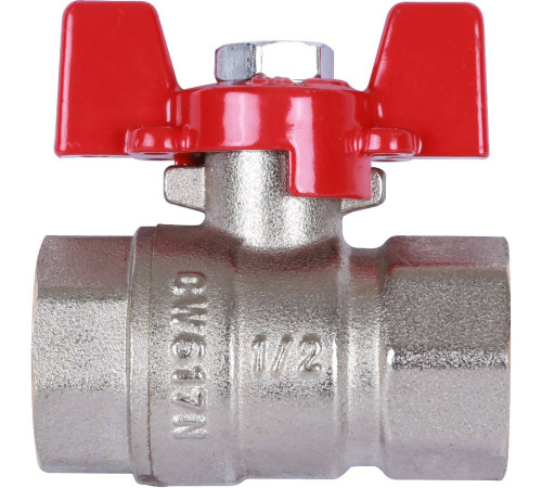 Кран шаровой ROMMER 1/2 ВР/ВР ручка бабочка RBV-0003-0110215