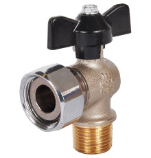 Кран шаровой STOUT угловой 1/2x3/4 НР-накидная гайка бабочка SVB-0010-001520