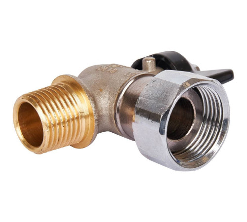 Кран шаровой STOUT угловой 1/2x3/4 НР-накидная гайка бабочка SVB-0010-001520