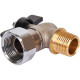 Кран шаровой STOUT угловой 1/2x3/4 НР-накидная гайка бабочка SVB-0010-001520