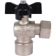 Кран шаровой STOUT угловой 1/2x1/2 ВР-накидная гайка бабочка SVB-1010-000015