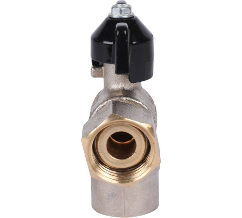 Кран шаровой STOUT угловой 1/2x1/2 ВР-накидная гайка бабочка SVB-1010-000015