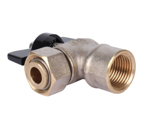 Кран шаровой STOUT угловой 1/2x1/2 ВР-накидная гайка бабочка SVB-1010-000015