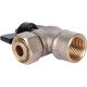 Кран шаровой STOUT угловой 1/2x1/2 ВР-накидная гайка бабочка SVB-1010-000015