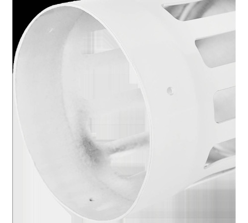 Наконечник для коаксиального дымохода ROMMER Ø 80 мм алюминиевый белый RCA-0080-010004