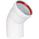 Отвод коаксиальный ROMMER 80 мм 45° M/F RCA-0080-000045