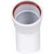 Отвод коаксиальный ROMMER 80 мм 45° M/F RCA-0080-000045