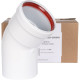 Отвод коаксиальный ROMMER 80 мм 45° M/F RCA-0080-000045