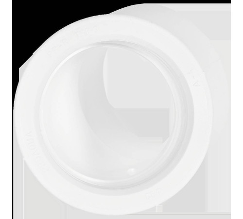 Угольник 45° PP-R Pro Aqua 90 мм белый PA13522P