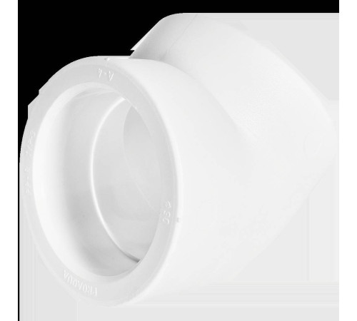 Угольник 45° PP-R Pro Aqua 90 мм белый PA13522P