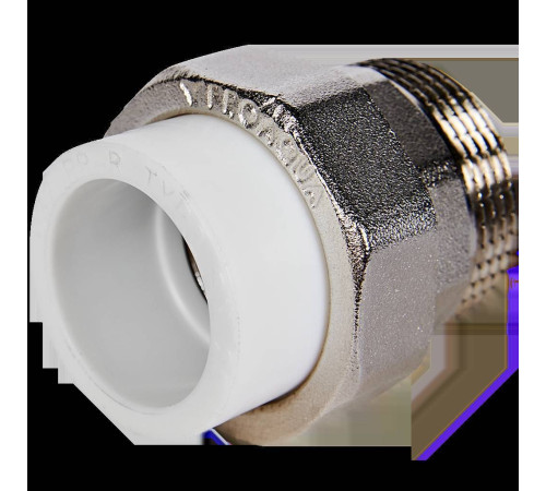 Муфта комбинированная разъемная Pro Aqua PP-R 32x1 1/4 НР Белая PA21019