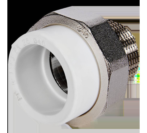 Муфта комбинированная Pro Aqua PP-R разъемная американка 40x1 1/4 НР белая PA21020
