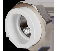Муфта комбинированная разъемная Pro Aqua PP-R 75x2 1/2 ВР белая PA20026